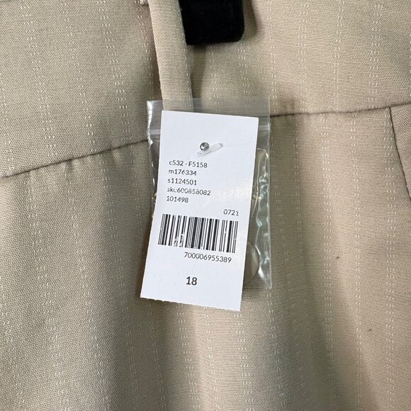 NWT Lane Bryant Women's Stretch Tapered Tan Work Business Pant Size 18 - Picture 5 of 11